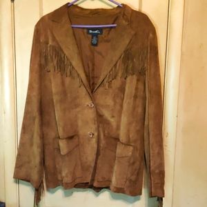 Brown Fringe jacket